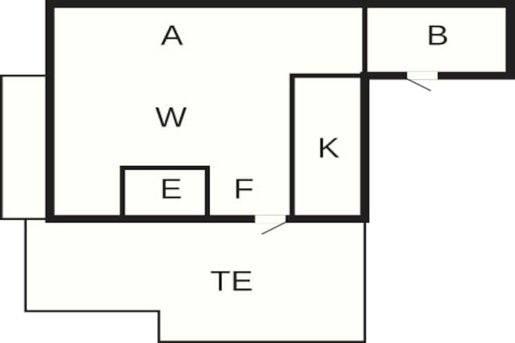 2 persoons vakantie huis in Gullholmen-Plattegrond