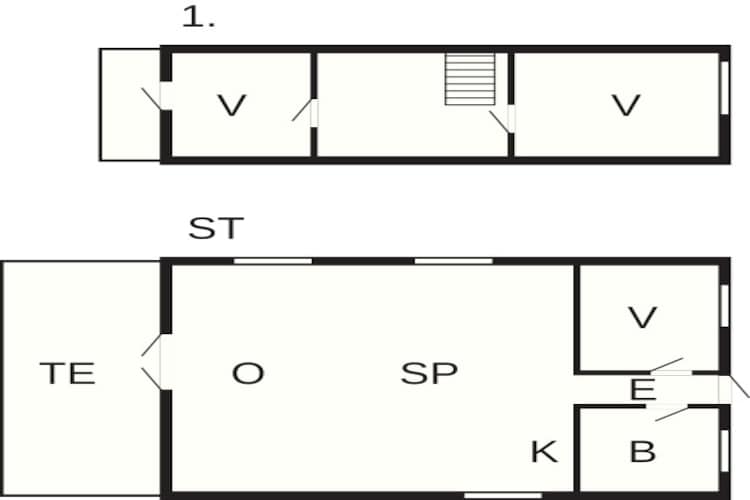 Kustcharme in Baring Vig -- By Traum Ferienwohnungen-Plattegrond