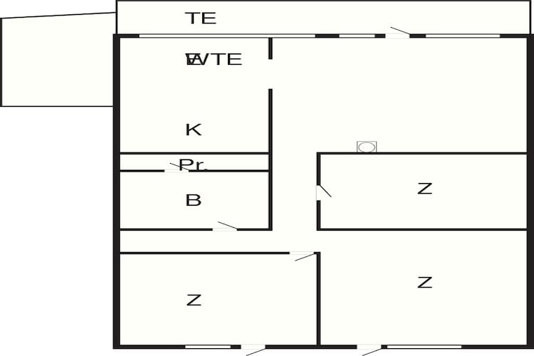 6 persoons vakantie huis in Ålbæk-Plattegrond