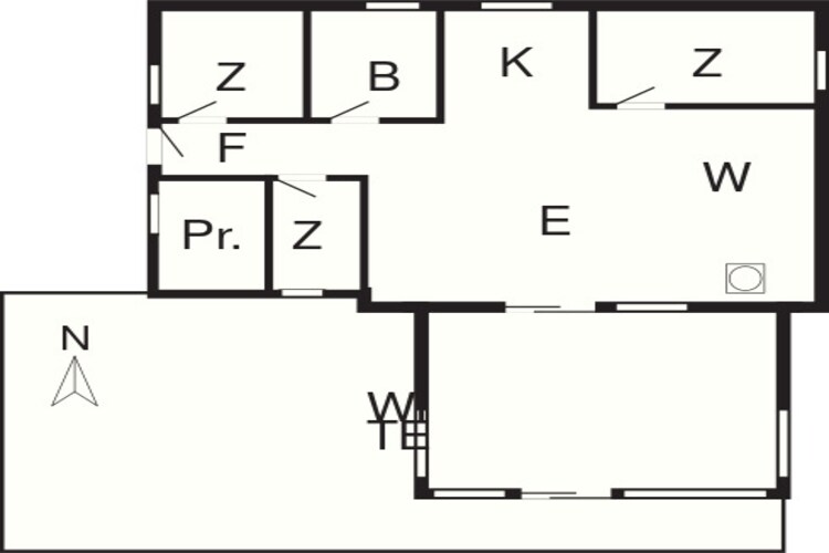 Afgelegen oase bij strand -- By Traum Ferienwohnungen-Plattegrond