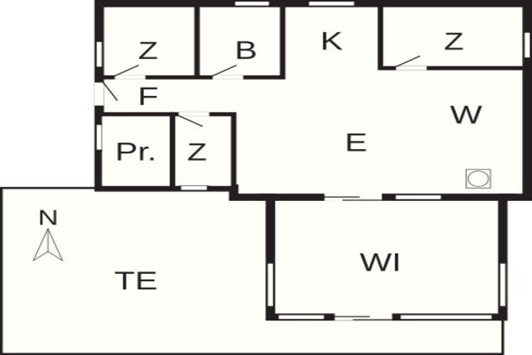 Afgelegen oase bij strand -- By Traum Ferienwohnungen-Plattegrond