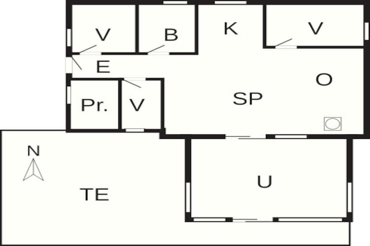 Afgelegen oase bij strand -- By Traum Ferienwohnungen-Plattegrond