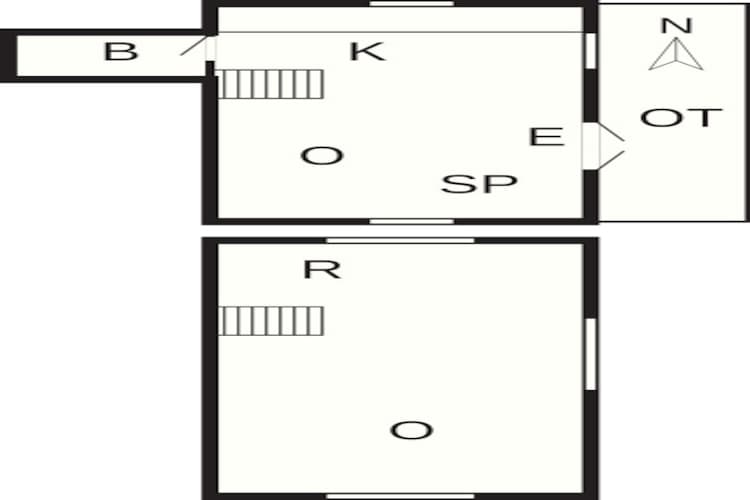 Kust ontsnapping in Hindsholm -- By Traum Ferienwohnungen-Plattegrond