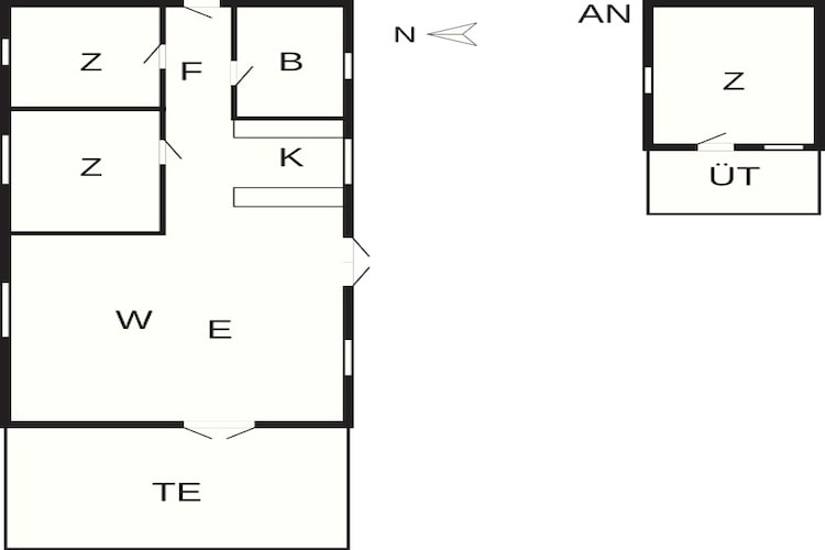 6 persoons vakantie huis in Blokhus-By Traum-Plattegrond