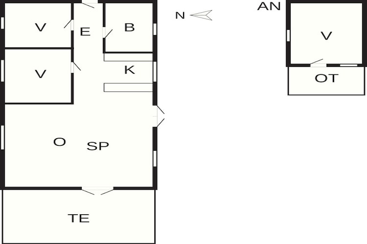 6 persoons vakantie huis in Blokhus-By Traum-Plattegrond