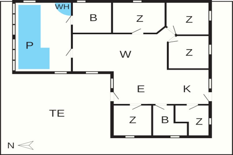 12 persoons vakantie huis in Vinderup-By Traum-Plattegrond