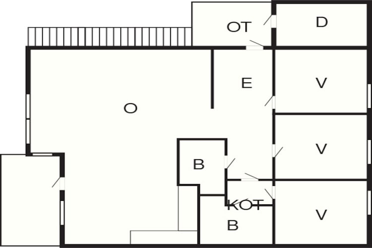Maison de vacances pour 8 a skulestadmo-Plan d'étage