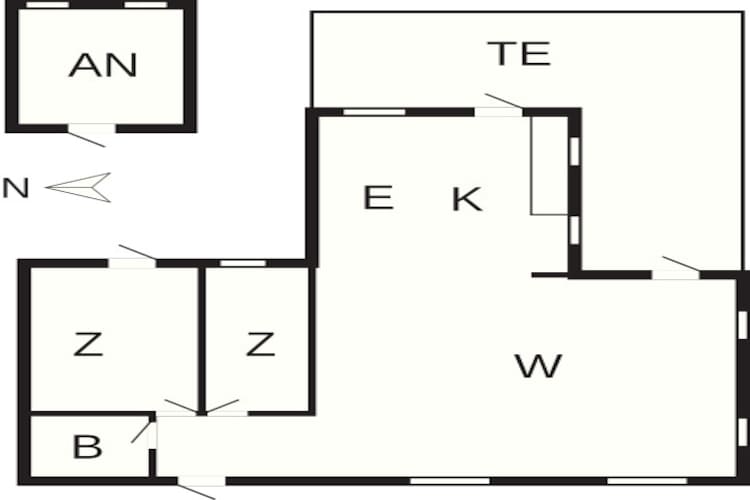 6 persoons vakantie huis in Rødby-By Traum-Plattegrond