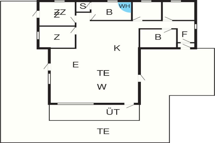 Luxe Spa Retreat in Hurup -- By Traum Ferienwohnungen-Plattegrond
