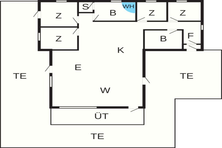 Luxe Spa Retreat in Hurup -- By Traum Ferienwohnungen-Plattegrond
