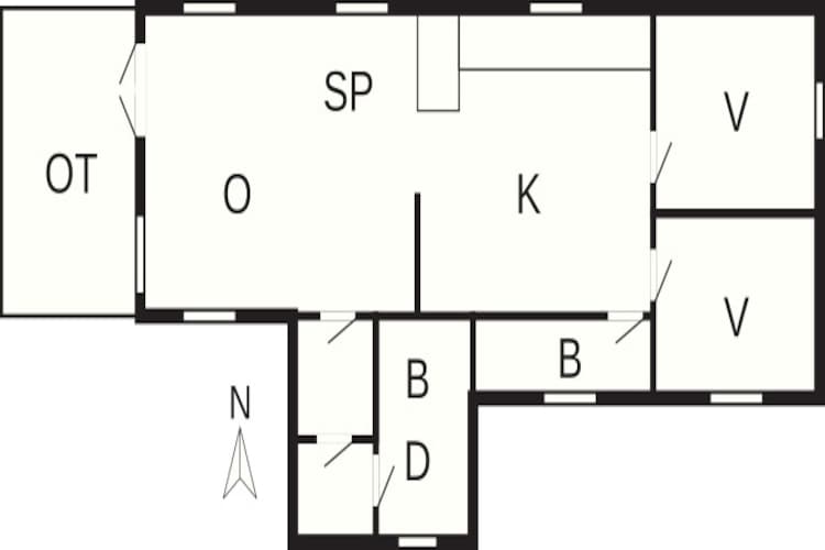 HUNDRE OG TJUETO-Plattegrond