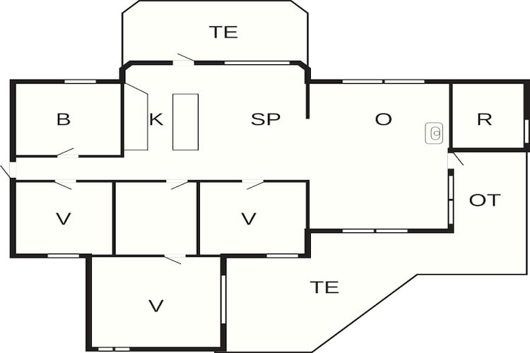 Natuur retraite in albaek -- By Traum Ferienwohnungen-Plattegrond