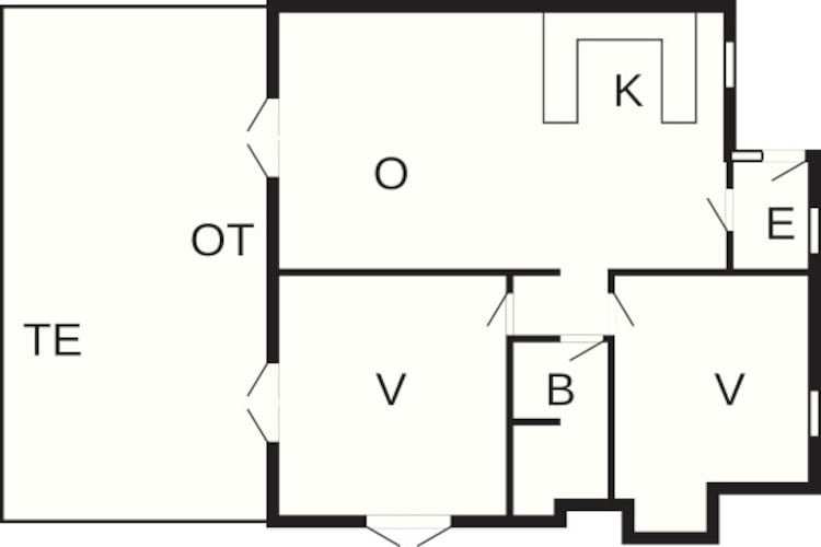 Moderne retraite in Gl. Skagen -- By Traum Ferienwohnungen-Plattegrond