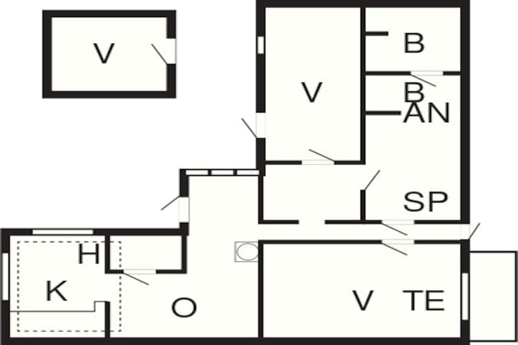 7 person holiday home in Kolind-By Traum-Floor plan