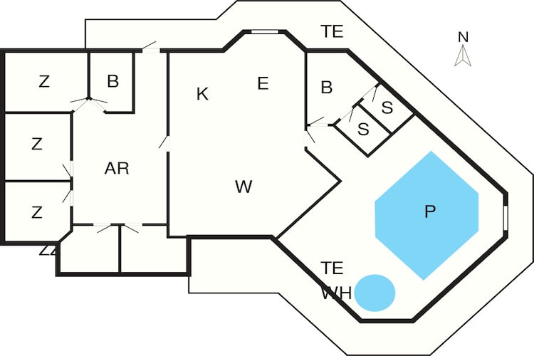 Luxe retraite in Hejlsminde -- By Traum Ferienwohnungen-Plattegrond