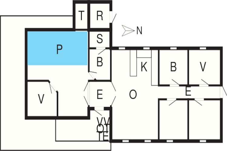 Maison de vacances pour 9 a Juelsminde-Plan d'étage