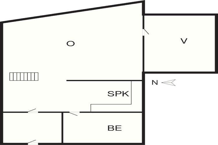Maison de vacances pour 4 a Thyborøn-By Traum-Plan d'étage