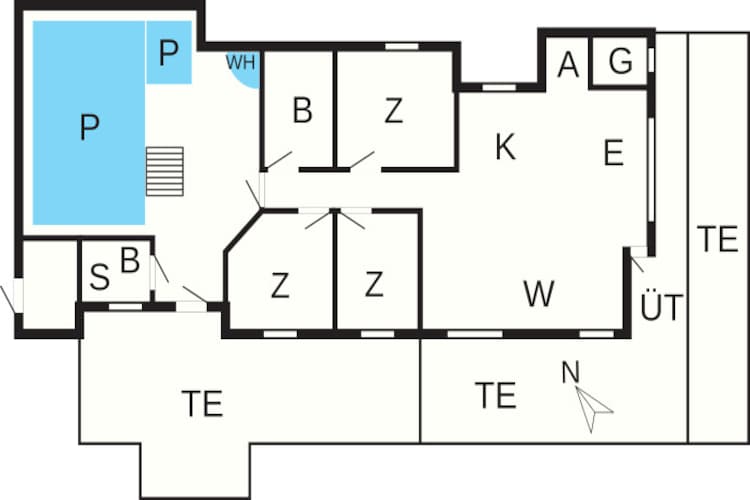 9 persoons vakantie huis in Jerup-By Traum-Plattegrond