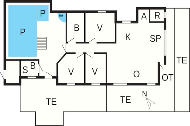 9 persoons vakantie huis in Jerup-By Traum-Plattegrond