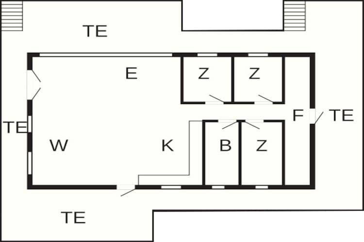 6 persoons vakantie huis in Hejls-Plattegrond