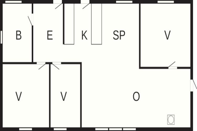 Rustig toevluchtsoord in Nr. Lyngby-By Traum-Plattegrond