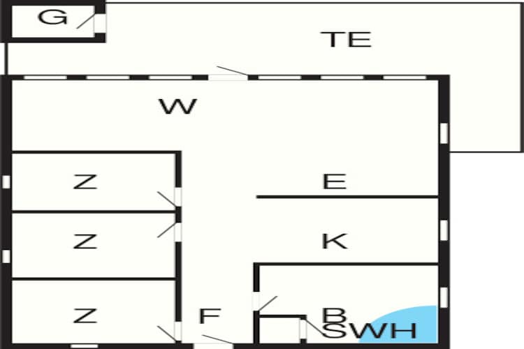 8 person holiday home in Harboøre-Floor plan