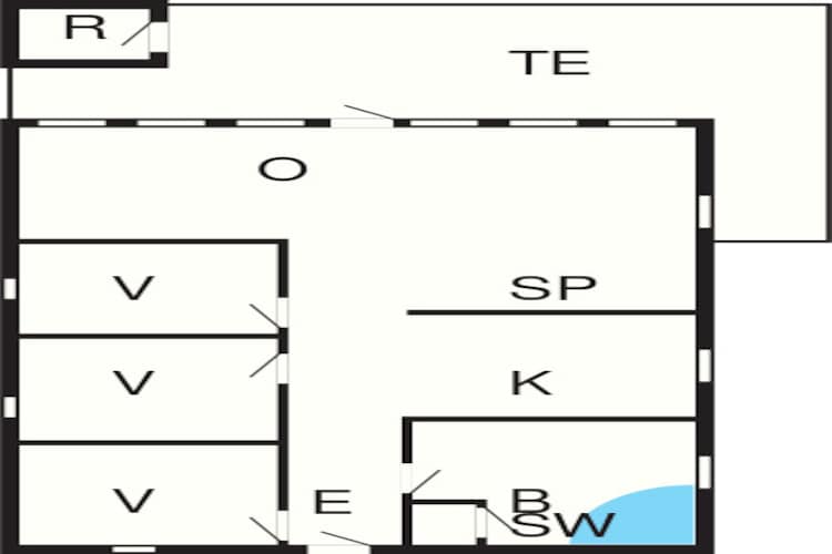 8 person holiday home in Harboøre-Floor plan