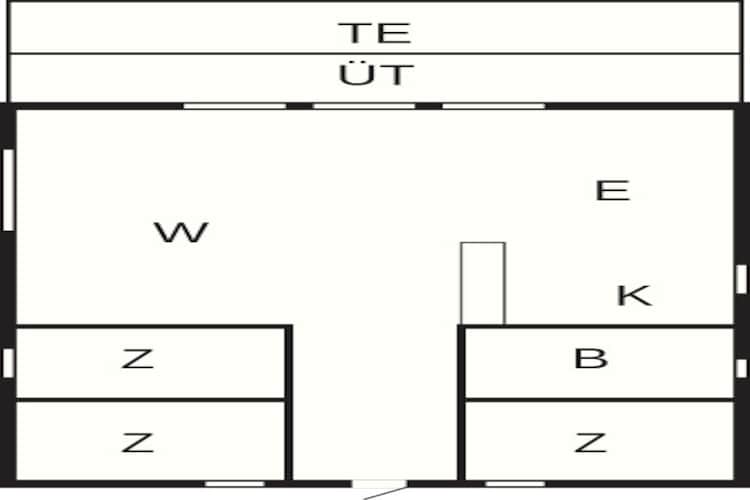 Kustcharme in Binderup-By Traum-Plattegrond