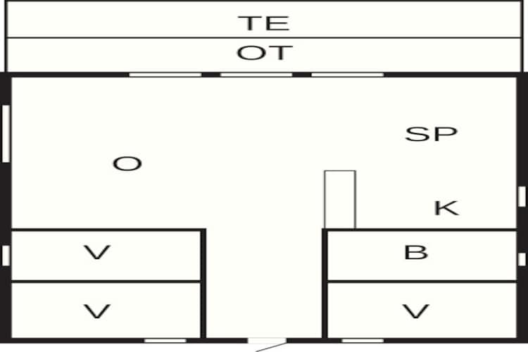 Kustcharme in Binderup-By Traum-Plattegrond
