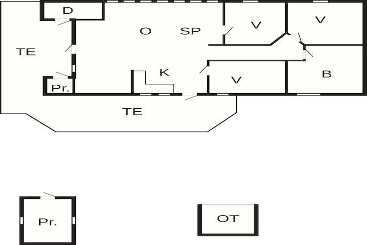 Holiday Home with Terrace & Fire Pit - Floor plan