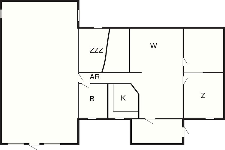 8 Personen Ferienhaus in Ørsted-Grundriss