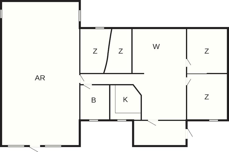 8 persoons vakantie huis in Ørsted-Plattegrond