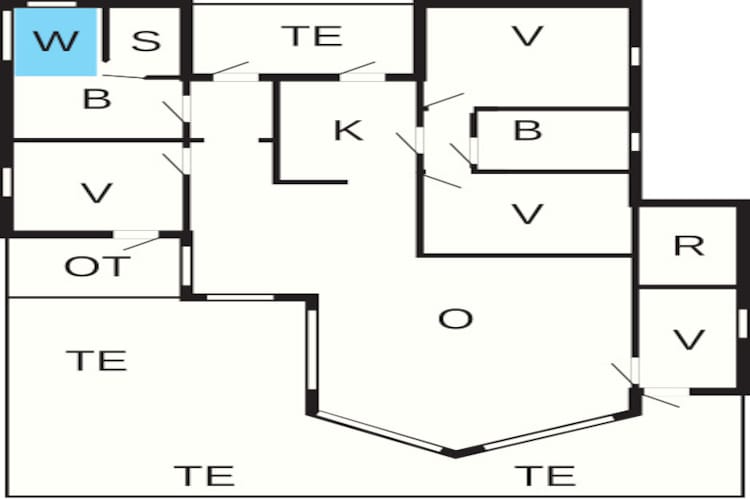 10 persoons vakantie huis in Løgstør-Plattegrond