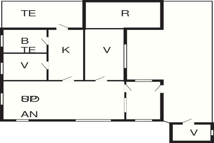 6 Personen Ferienhaus in Sæby-Grundriss