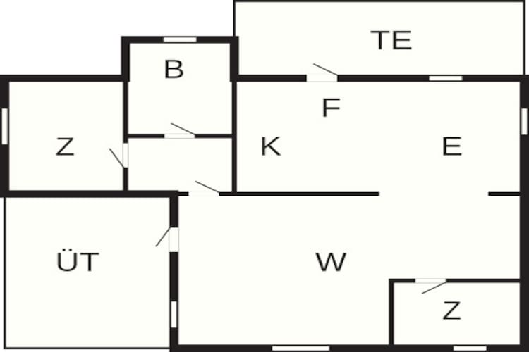 6 person holiday home in Hadsund-Floor plan