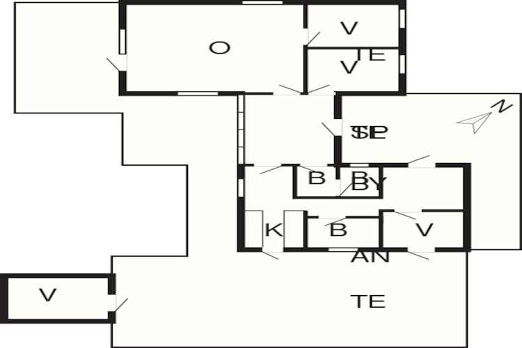 Maison de vacances pour 8 a Ålbæk-Plan d'étage