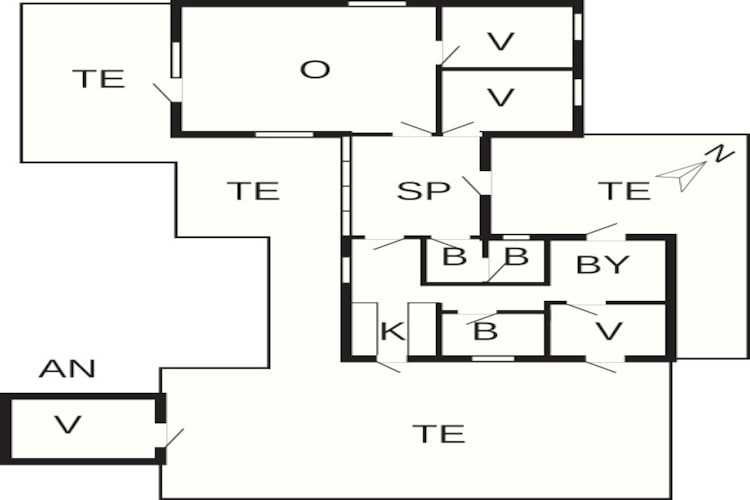 8 persoons vakantie huis in Ålbæk-Plattegrond