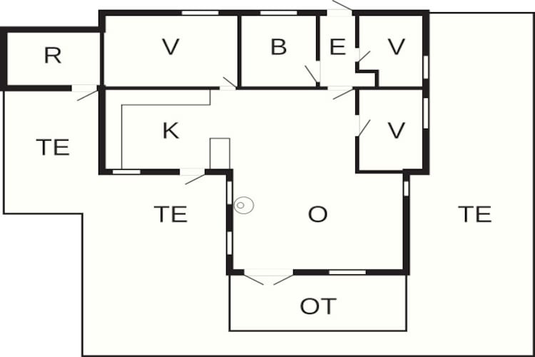 6 Personen Ferienhaus in Lemvig - Grundriss