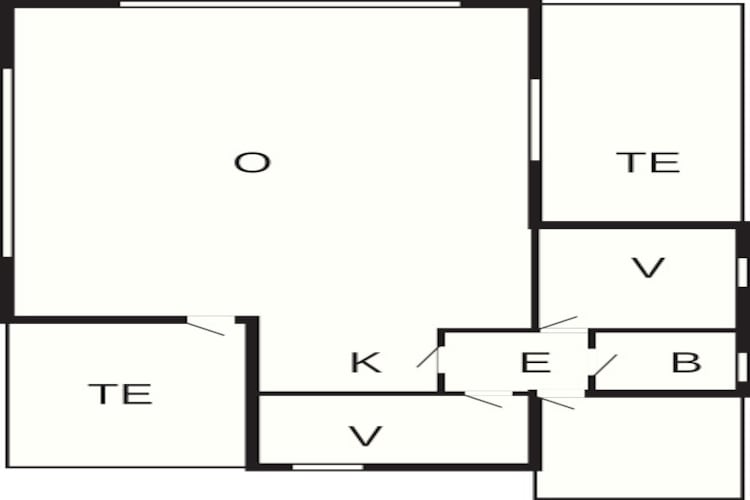 4 person holiday home in Rømø - Floor plan