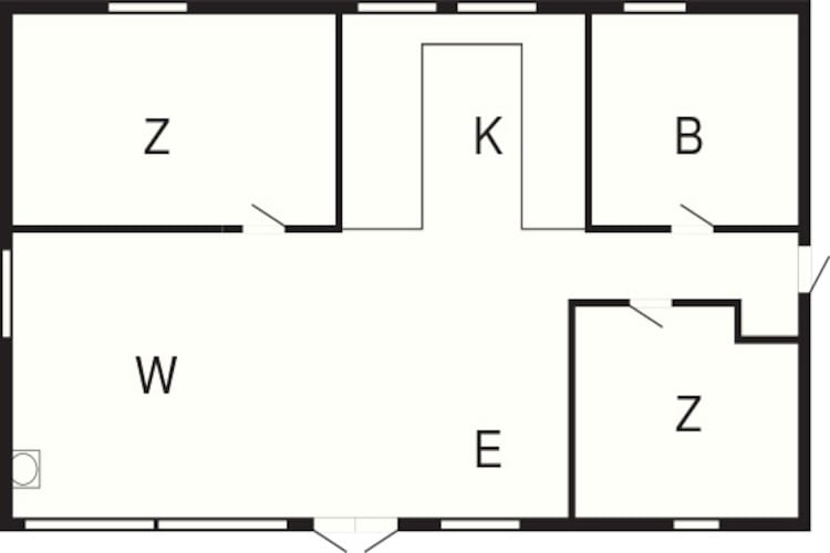 4 person holiday home in Gedser-Floor plan