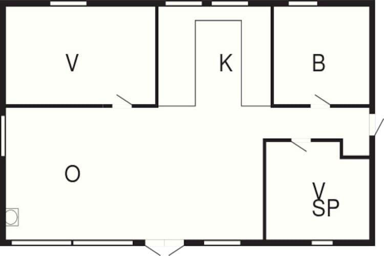 4 person holiday home in Gedser-Floor plan