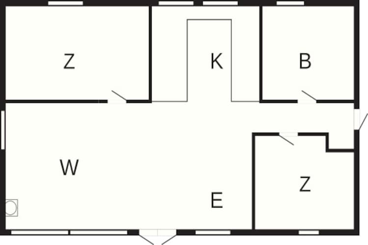 4 persoons vakantie huis in Gedser-Plattegrond