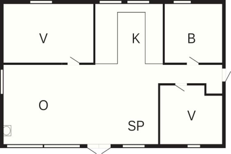 4 persoons vakantie huis in Gedser-Plattegrond