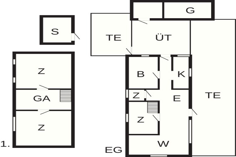 7 persoons vakantie huis in Jerup-Plattegrond