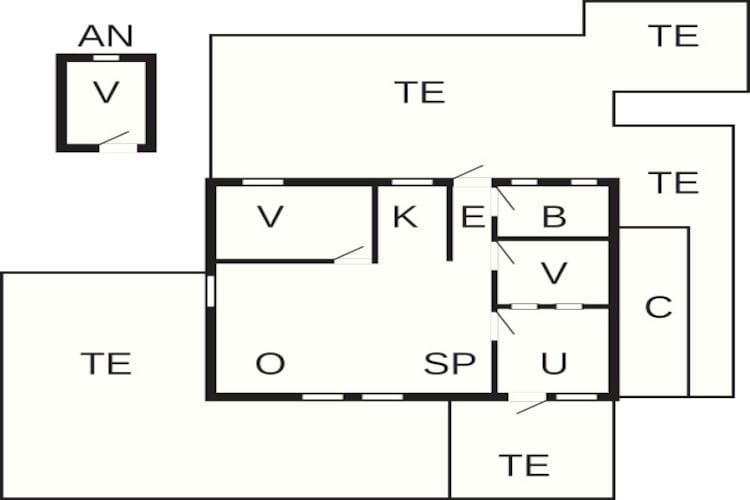 Maison de vacances pour 6 a Hejls - Plan