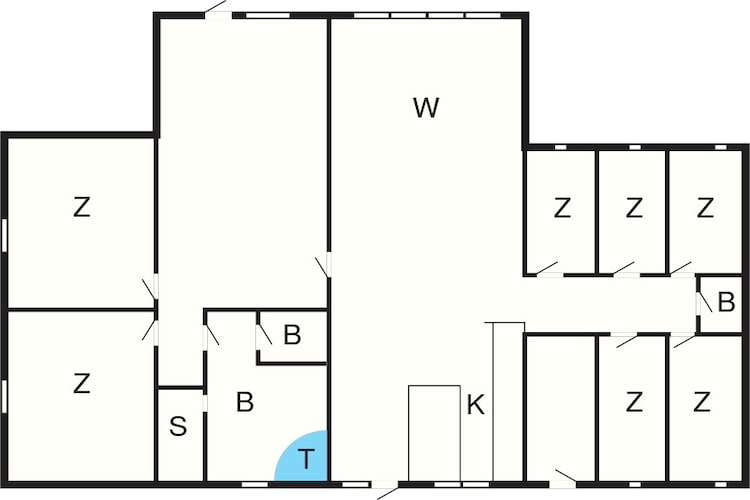 16 Personen Ferienhaus in Glesborg-Grundriss