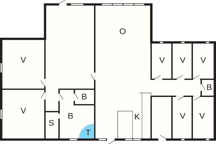 16 persoons vakantie huis in Glesborg-Plattegrond
