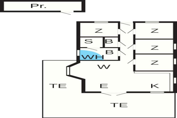 Moderne Oase in schilderachtig Lokken-By Traum-Plattegrond