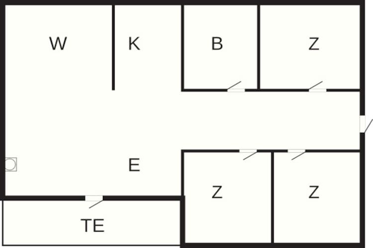 Rustig toevluchtsoord in Bolilmark-By Traum-Plattegrond