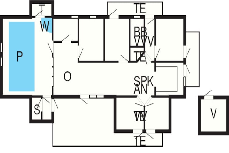 18 person holiday home in Harboøre-Floor plan